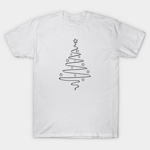 Christmas Tree T-Shirt by Lastdrop